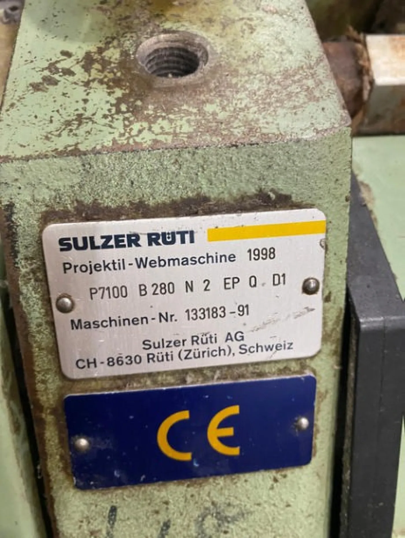 3x Sulzer - projectile loom P7100 B 280 N2 EP Q D1 - 7