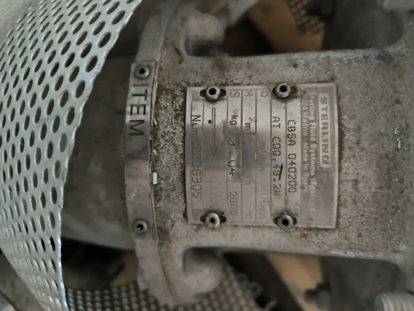 CENTRIFUGAL PUMP HEAD STERLING SIHI CBSA 040200 - 3