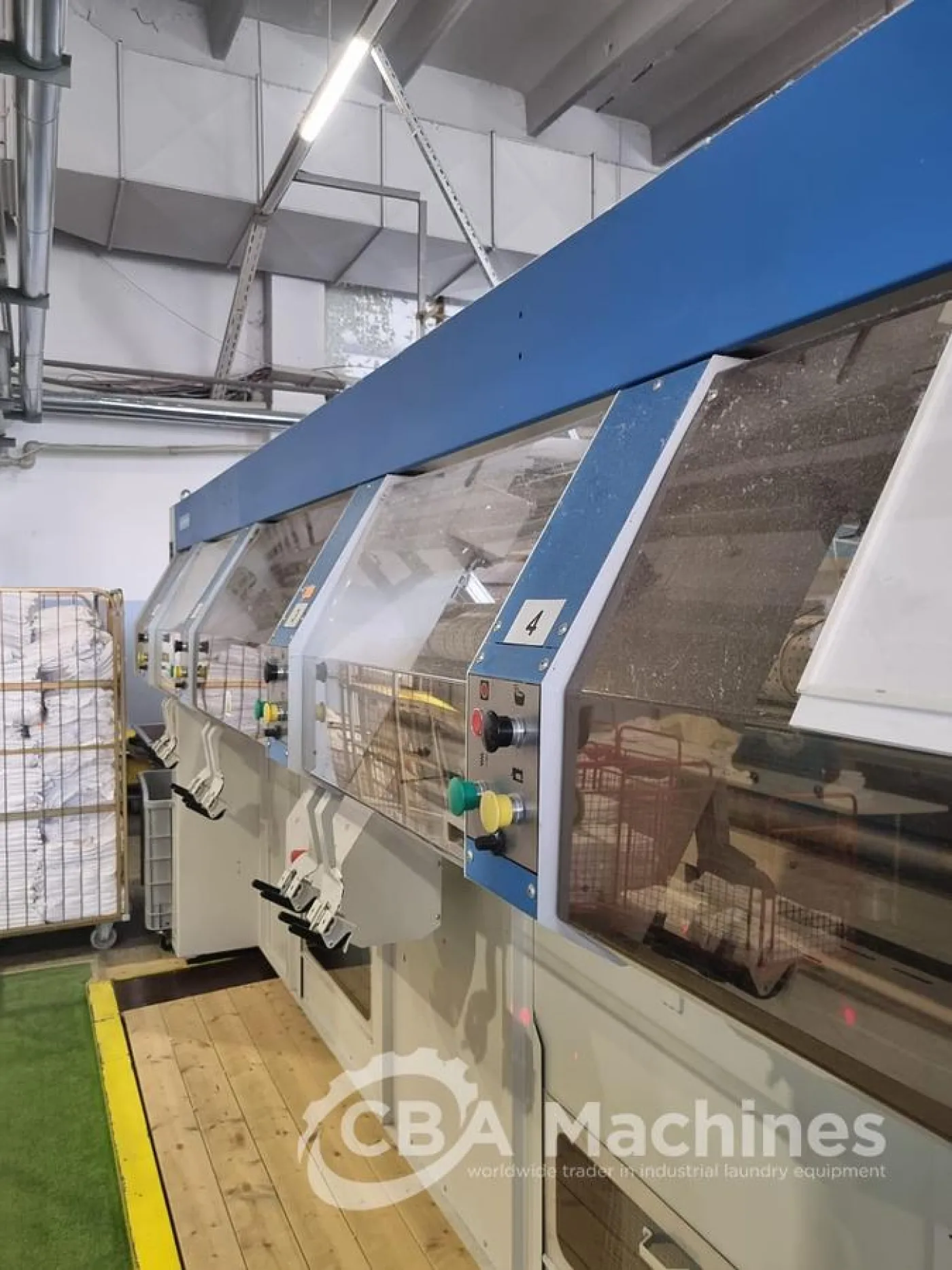 Complete Ironing Line Jensen/Lapauw 2 roll 1600 x 4000mm STEAM 2-4 lanes (839-840-841) - 3