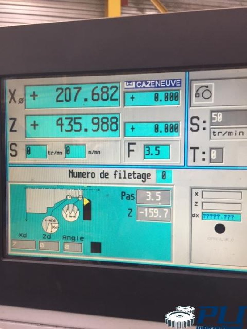 Conventional lathe CAZENEUVE HB 800 x 2000 OPTICA