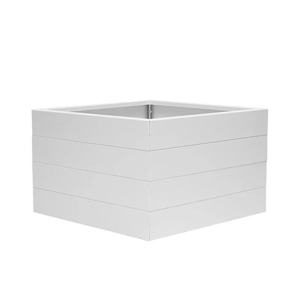Bloembak Modulair Wit - 56 cm hoog