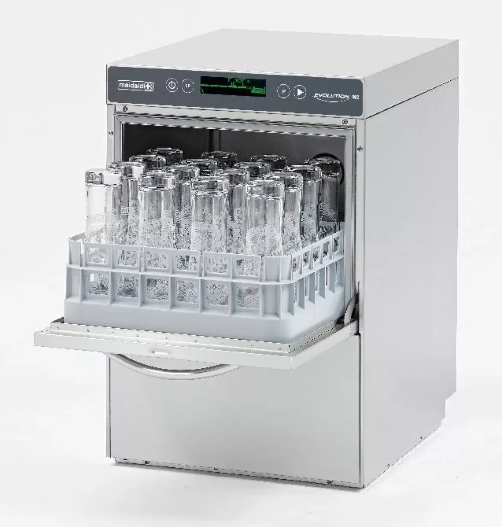 Maidaid Undercounter Glasswasher - Evolution EVO425WS (Water Softener) - islandcatering