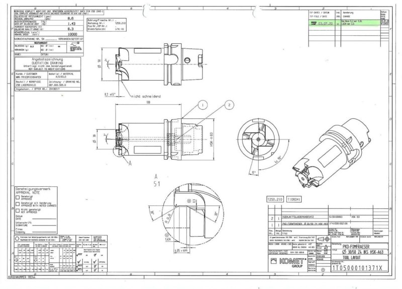 Komet JEL PKD D30/ D50 Z4 IKS HSK-A63