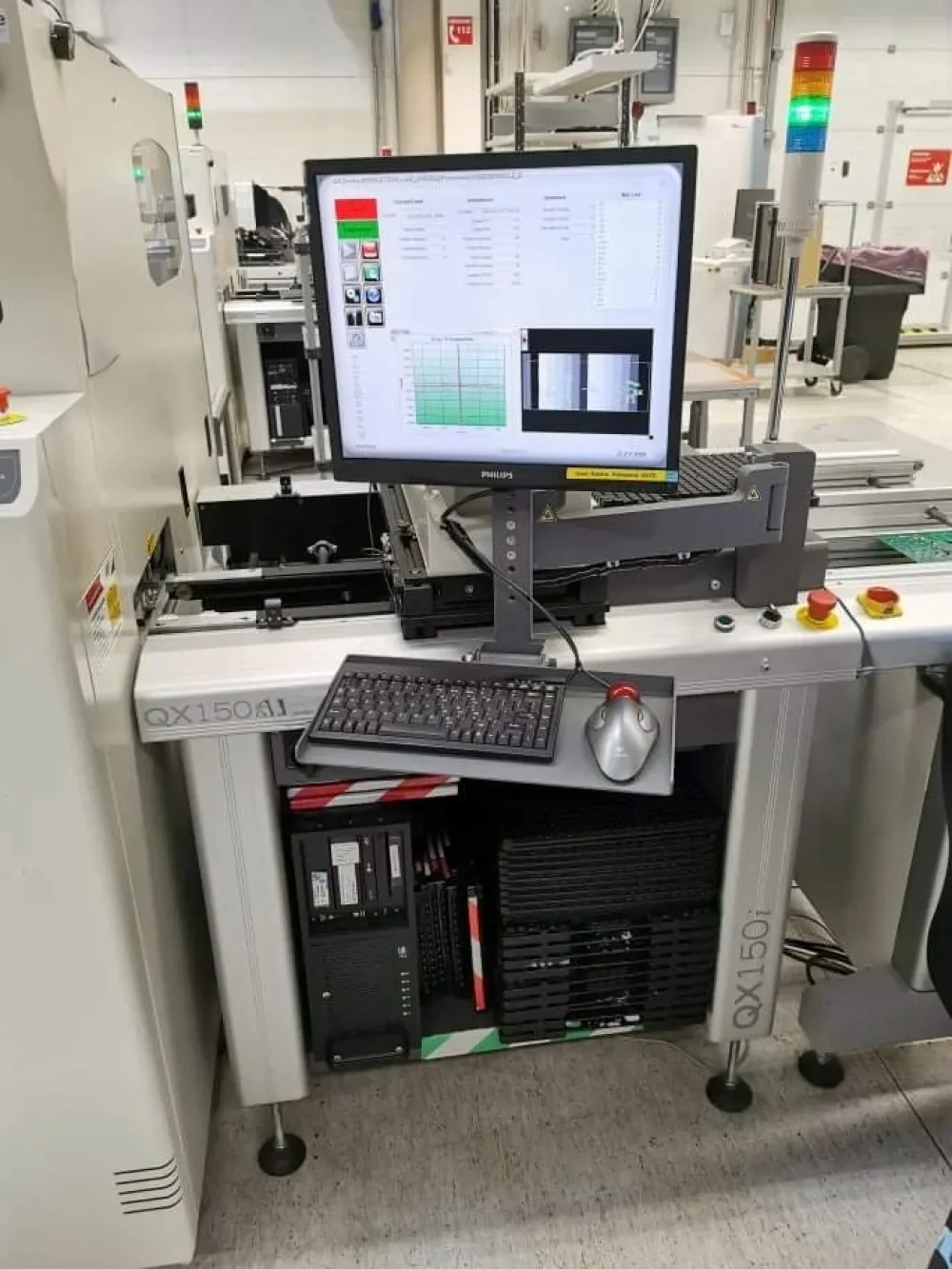 Cyberoptics QX 150i with preprogramming computer, 2D AOI, vintage 2015