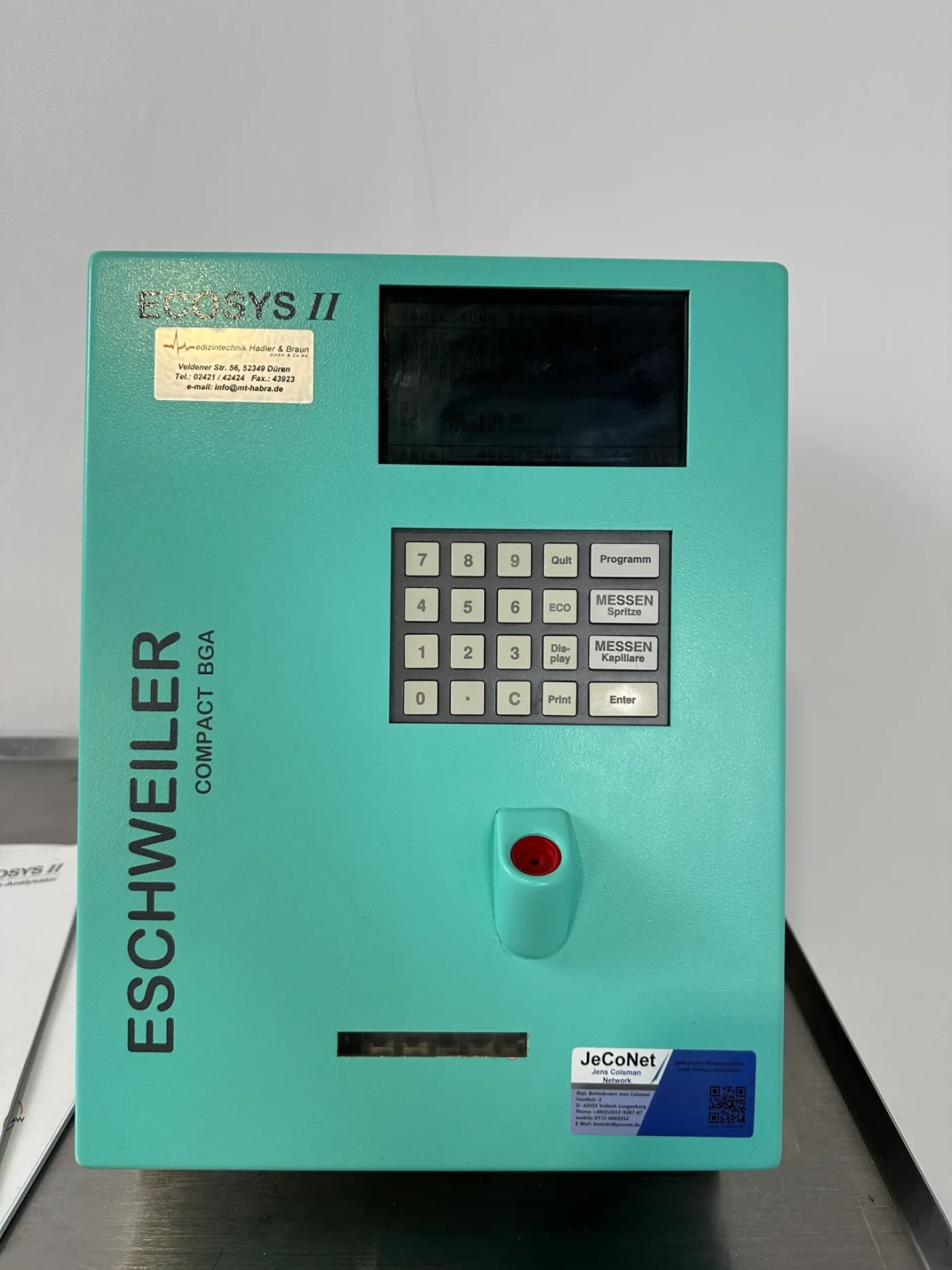 Eschweiler ECOSYS II Analyzer (Blutgas) - 2
