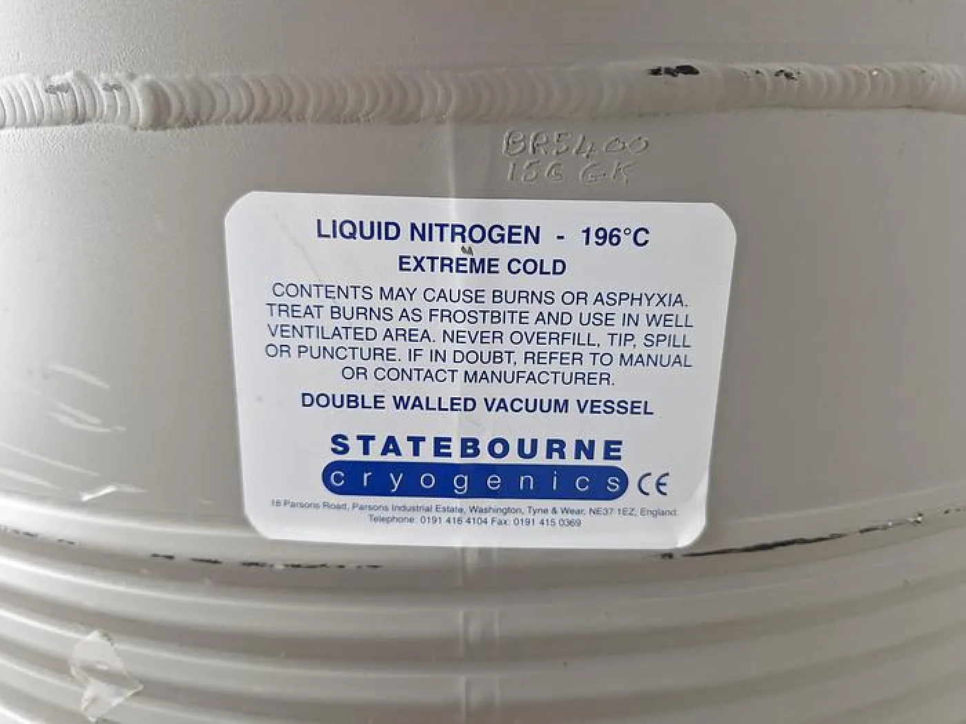 Statebourne Biorack 5400 Nitrogen vessel - 2