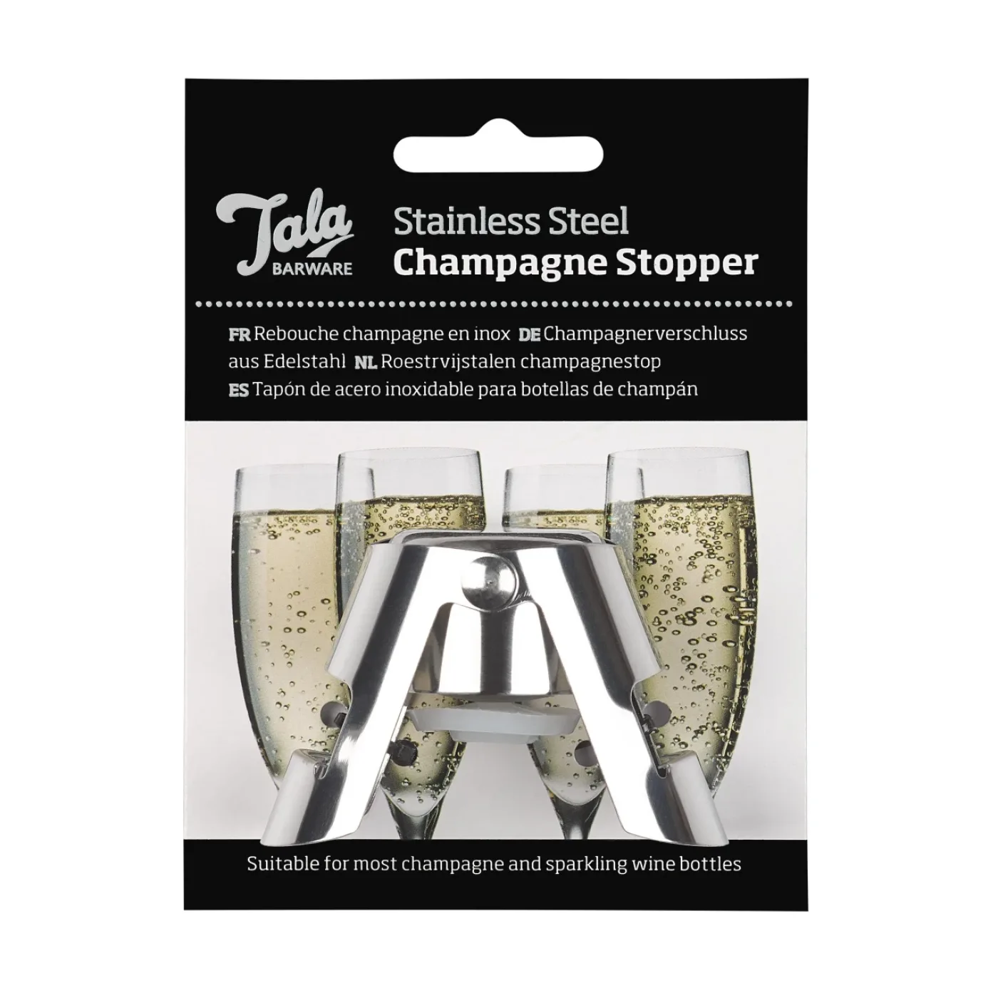 Tala Stainless Steel Champagne Stopper (Pack of 6) - islandcatering - 1