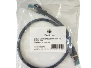 KT-DC-6A0-005 - Danicom - CAT.6A Patch Cable S/FTP 0.5m black