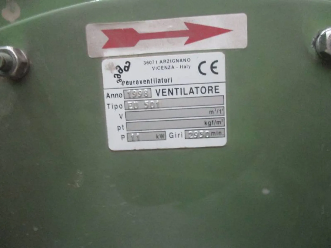 VENTILATORE HP 15 V220 660 TRIFASE STELLA TRIANGOLO - 3