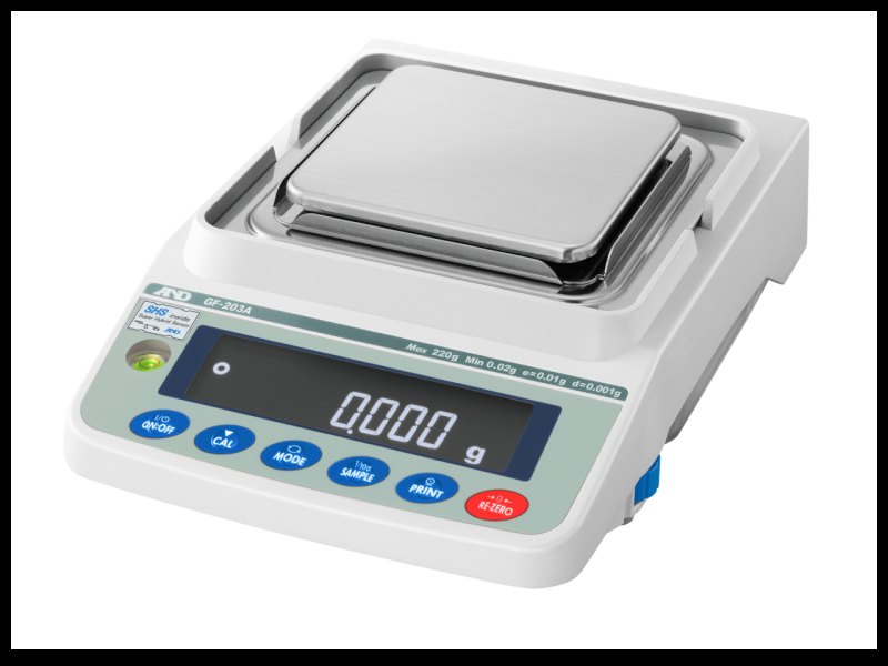 A&D GX&GF-203A Series Precision 3-Place Balance