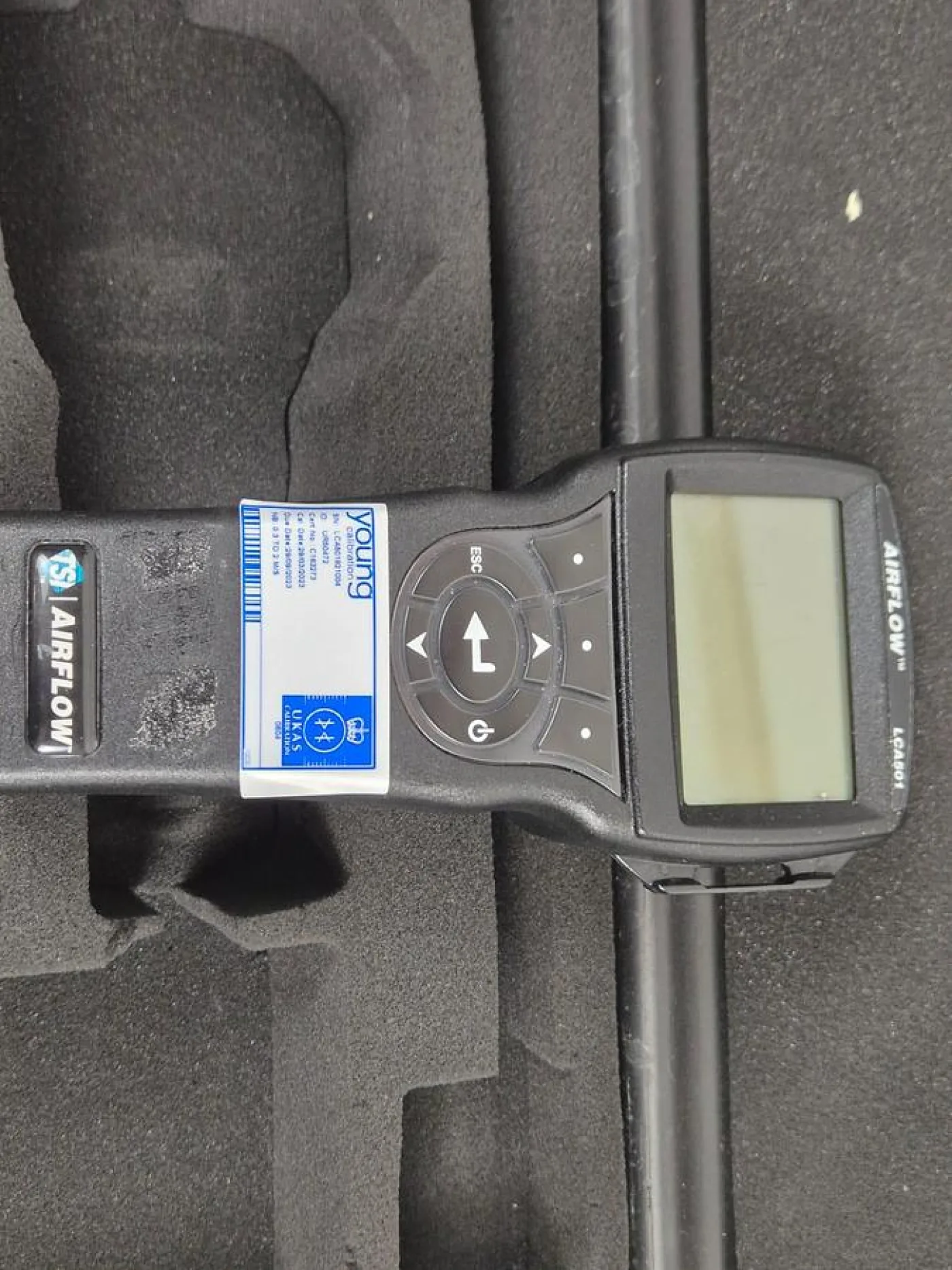 TSI Airflow LCA501 Rotating Vane Anemometer in Case - 3