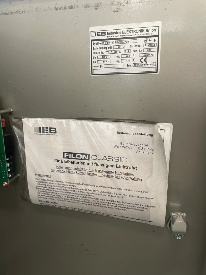 Filon Stapler-Batterieladegerät Classic Puls 80V 130A