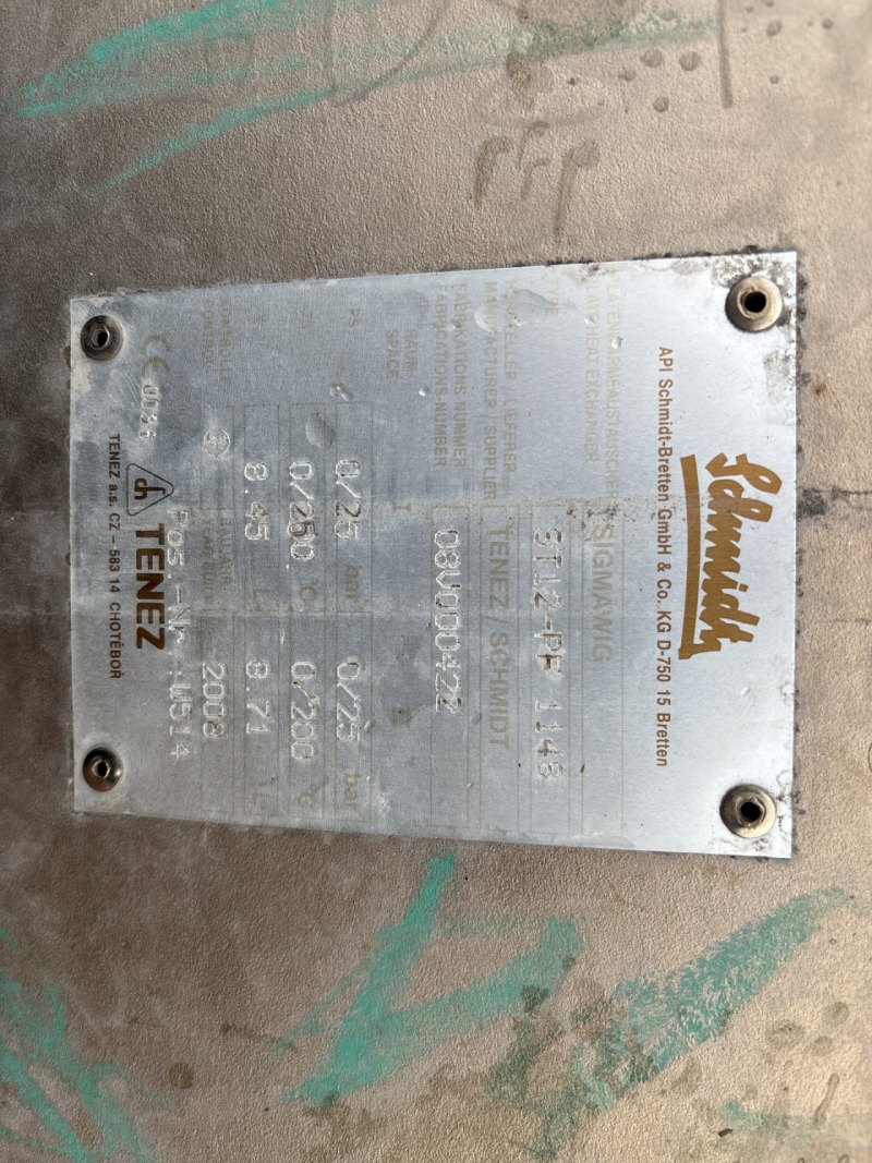 Api Schmidt Sigmawig ST12-PF (25 bar; 250 °C, 8,912 L) - Plate heat exchanger
