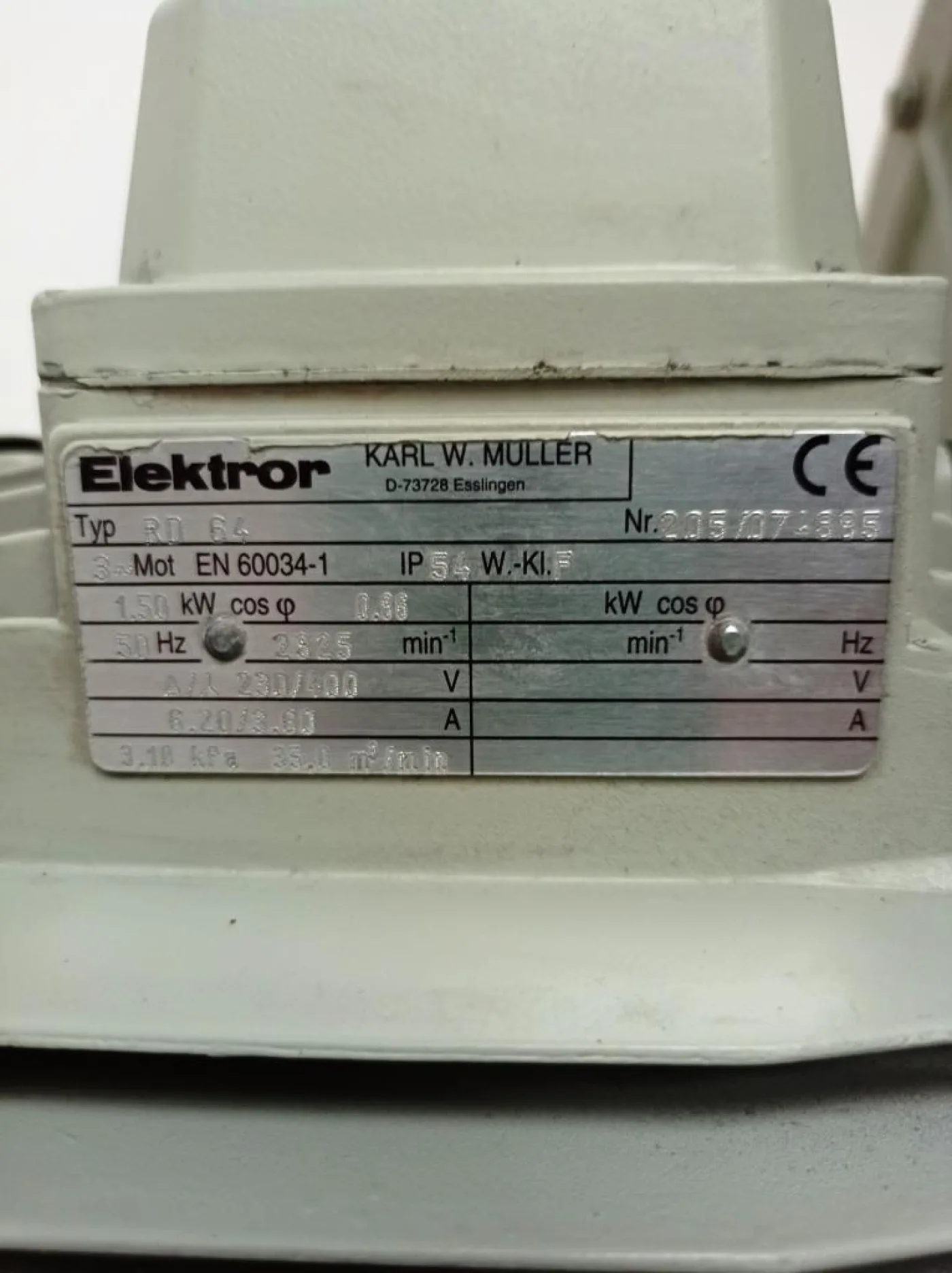 ASPIRATORE – ELEKTROR – MOD. RD 64 - 3
