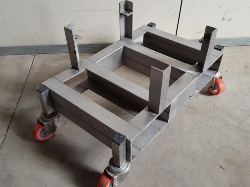 CARRELLO PORTAPUNZONI IN ACCIAIO INOX