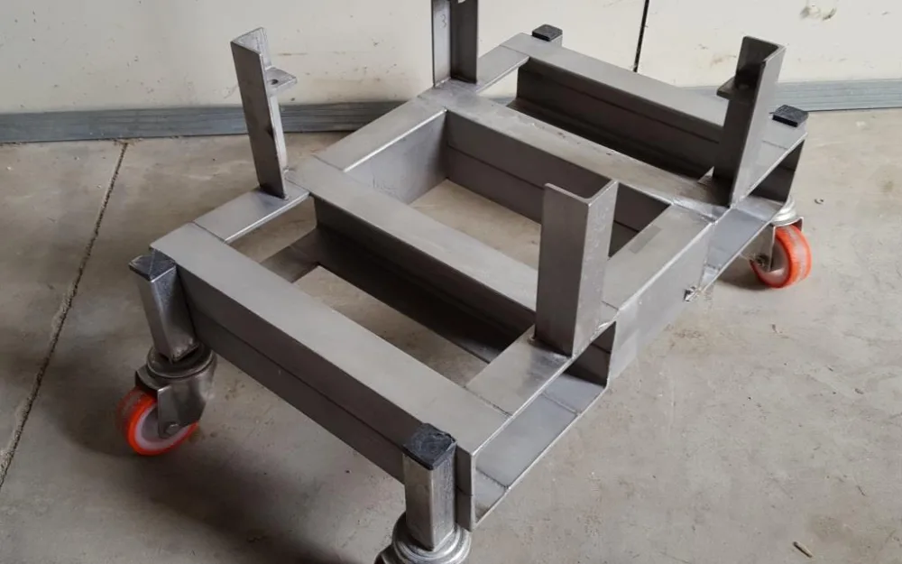 CARRELLO PORTAPUNZONI IN ACCIAIO INOX