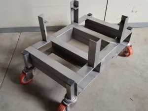 CARRELLO PORTAPUNZONI IN ACCIAIO INOX