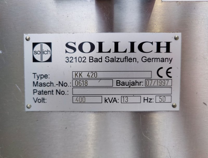 Sollich KK420 - Belt cooler