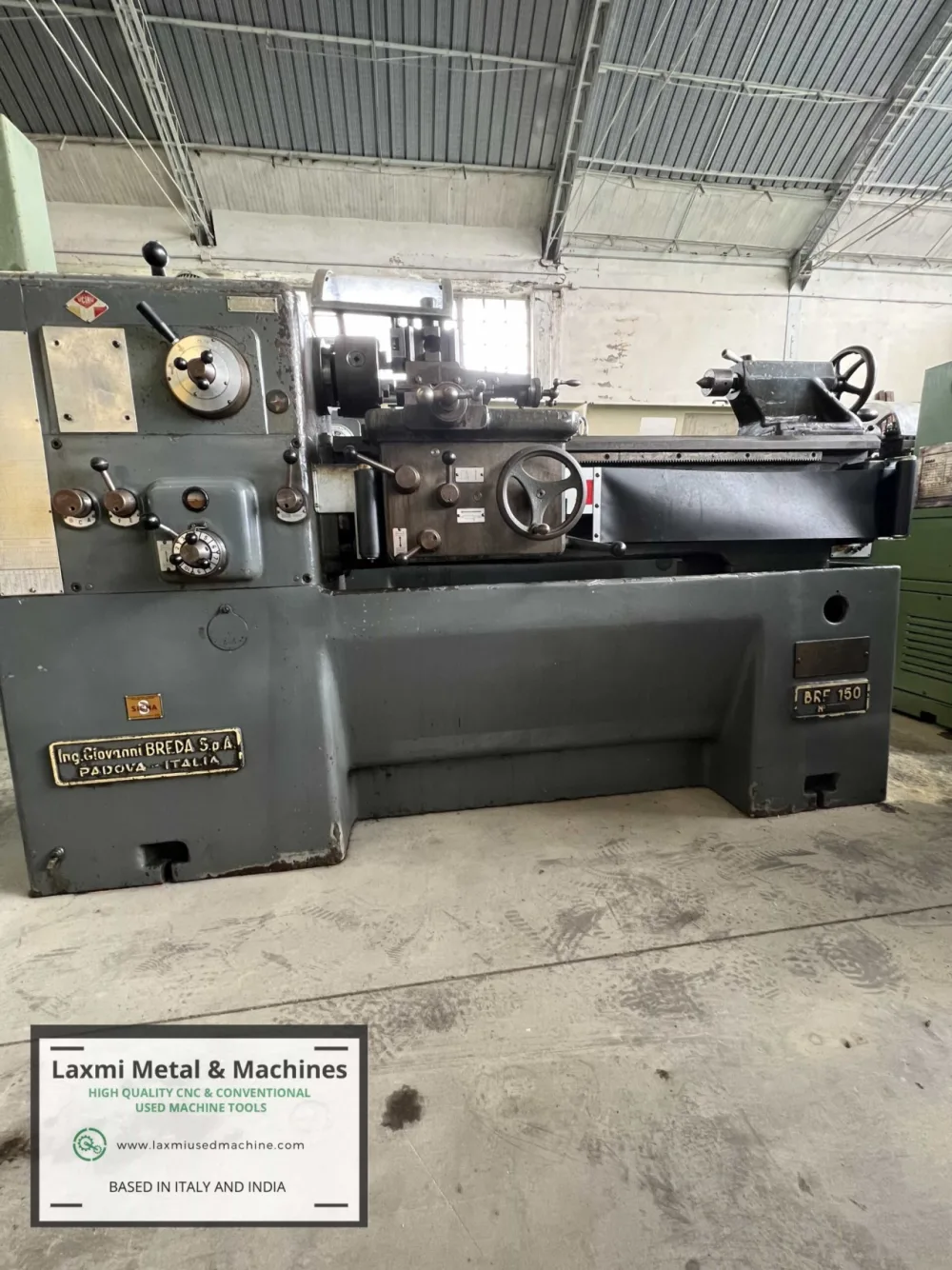 LATHE MACHINE, BREDA - BRF 150 - Laxmi Metal & Machines, Rohtak