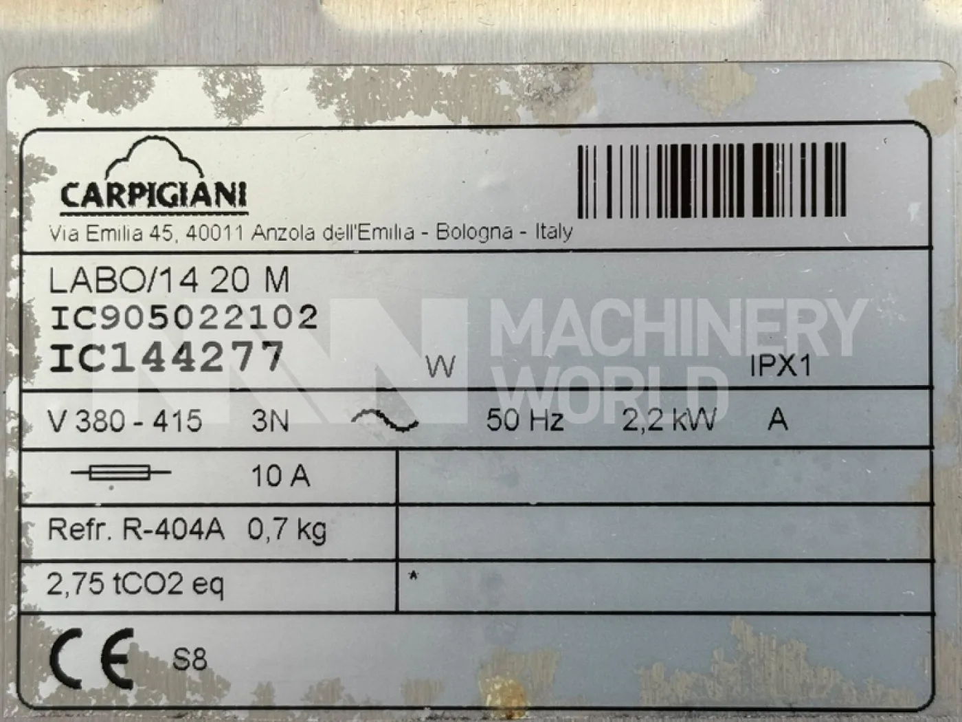 Carpigiani Labo 14 20 M Ice Cream Batch Freezer (Year 2018) - 7