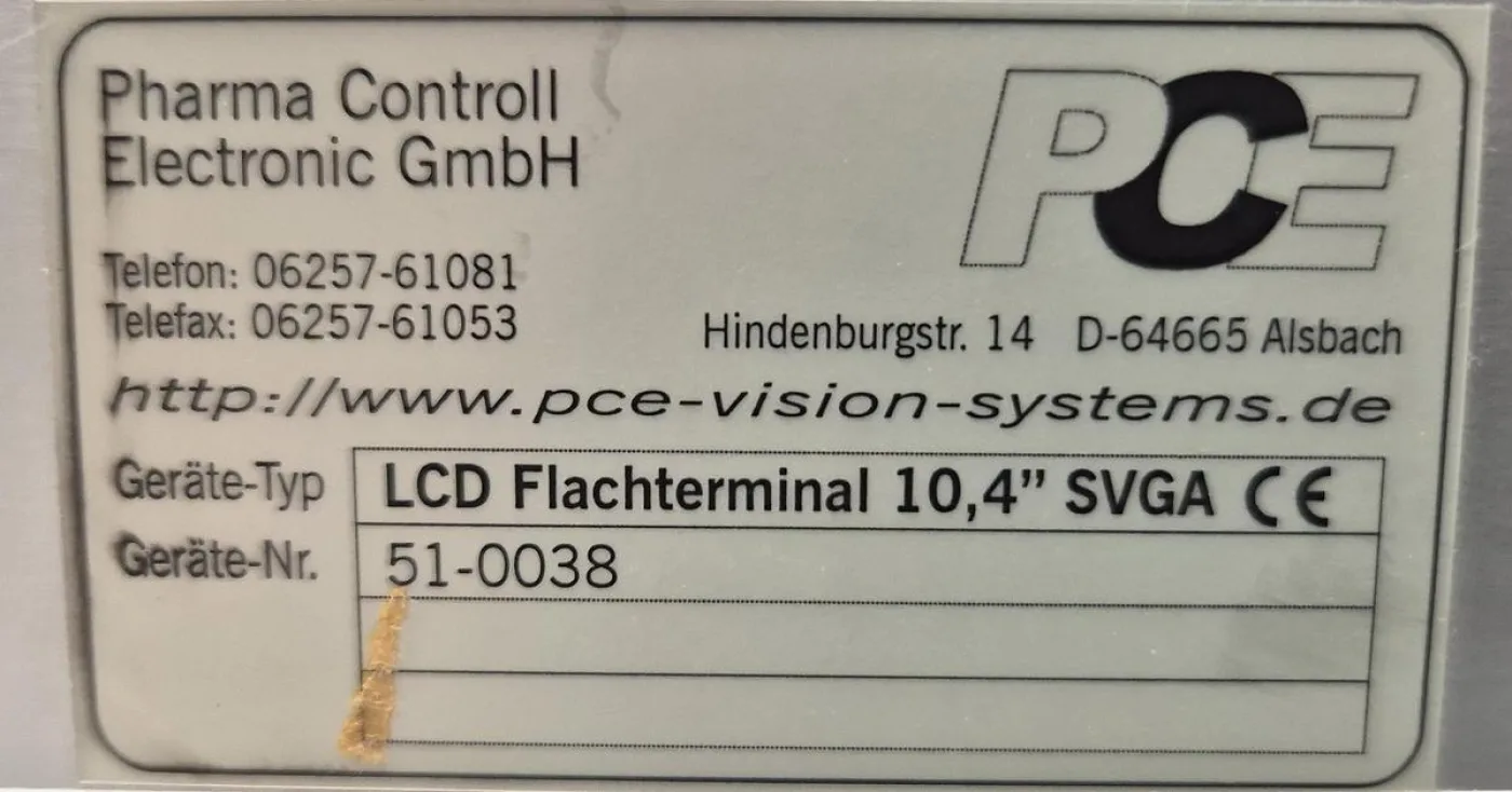Pharma Control Electronic LCD Flachterminal - 10,4" SVGA - 6