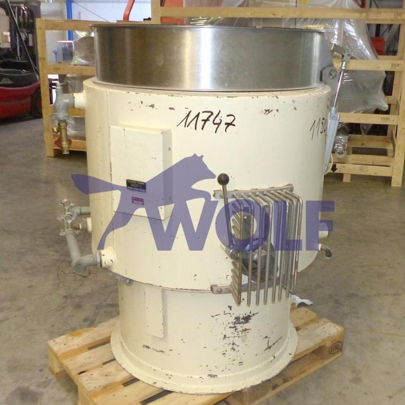 Rührwerksbehälter FRISSE - Type TM-10 mit ca. 100 kg Nutzvolumen.
