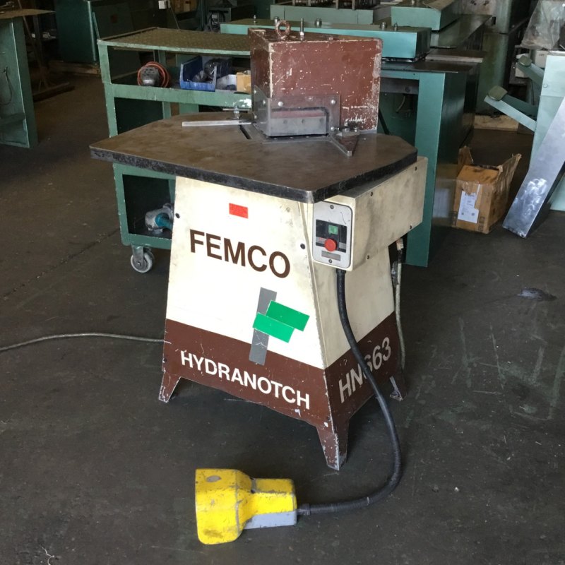 FEMCO HN663 Hydranotch Hydraulic Corner Notcher - WNS - W. Neal Services Ltd