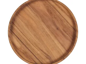 Tala Round Tray / Platter in Natural Acacia (Pack of 2) - islandcatering