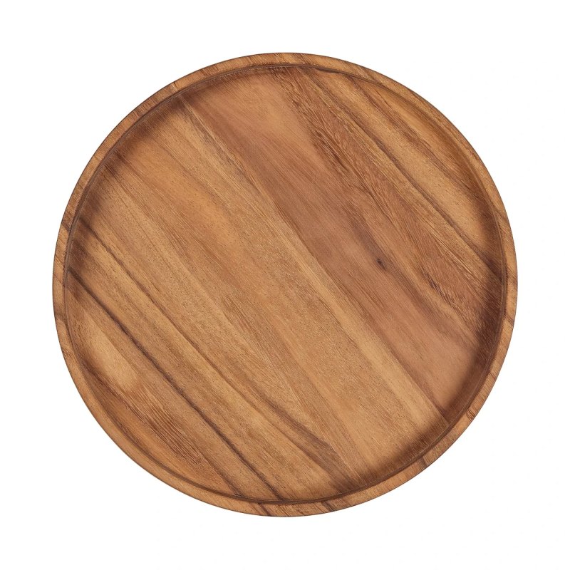 Tala Round Tray / Platter in Natural Acacia (Pack of 2) - islandcatering