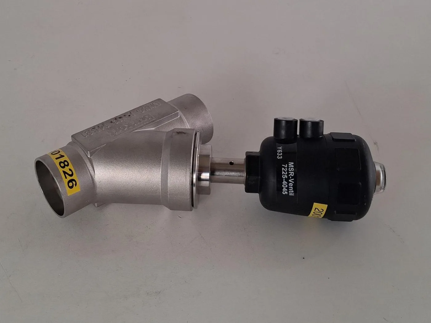 Bürkert 2000B Pneumatisches Schrägsitzventil DN50 PTFE Edelstahl - 2