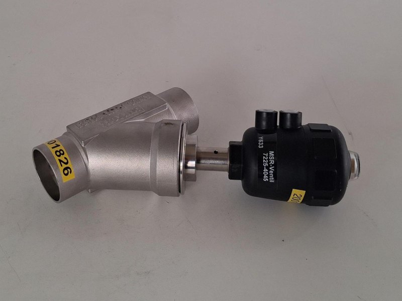 Bürkert 2000B Pneumatisches Schrägsitzventil DN50 PTFE Edelstahl