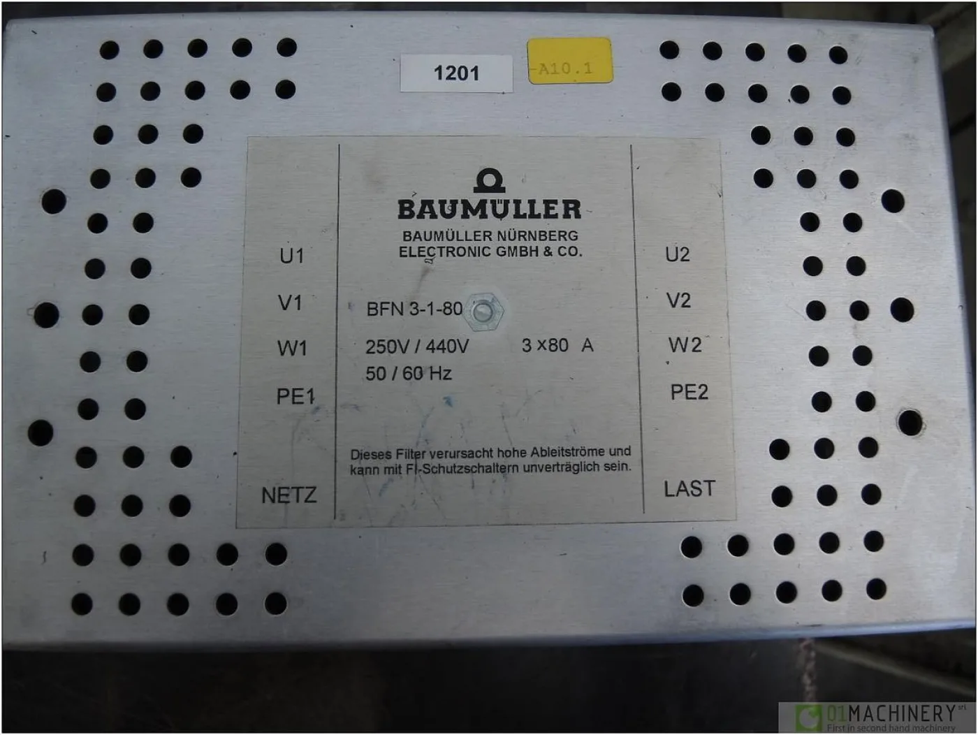 2001 BAUMULLER BUM62-075/130-54-M-E AI2429 - 3
