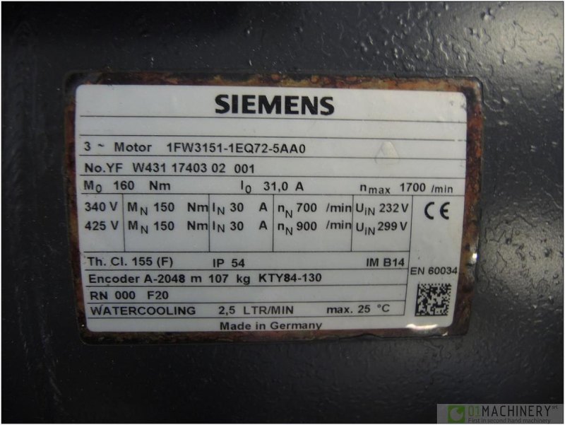 SIEMENS 1FW3151-1EQ72-5AA0 AI3167