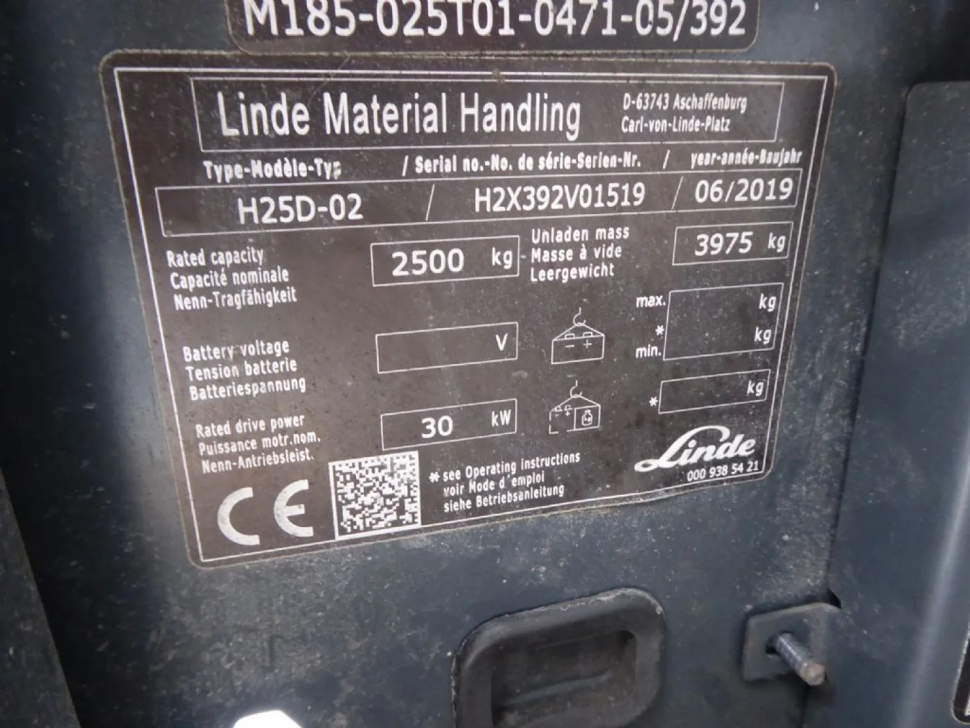 Linde H25D-02 - 3