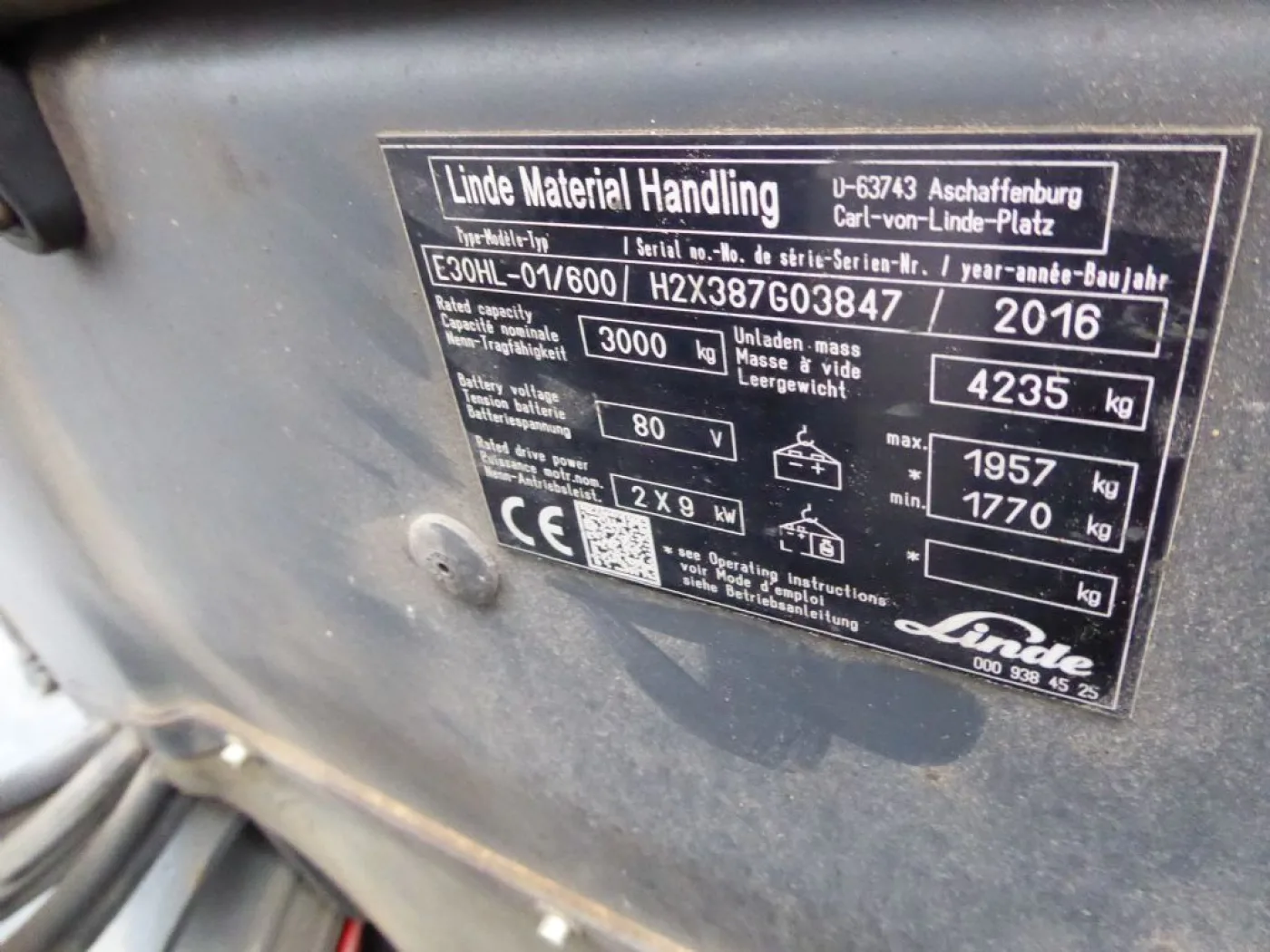 Linde E30HL-01/600 - 3