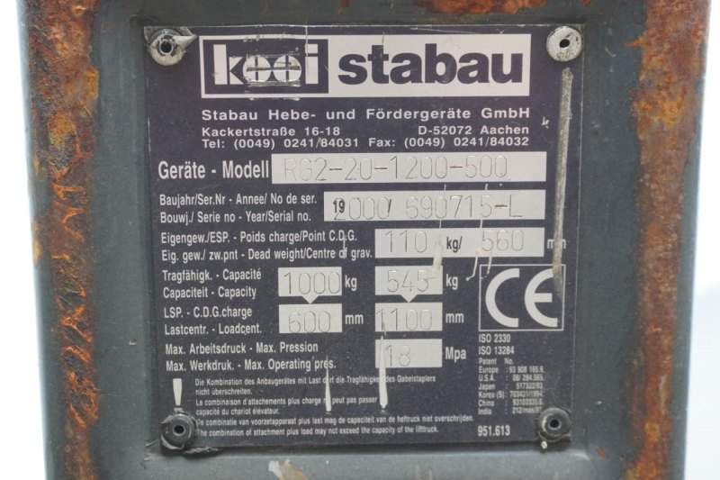 Teleskopgabel Stabau Stabau RG2-20-1200-500 (2000)