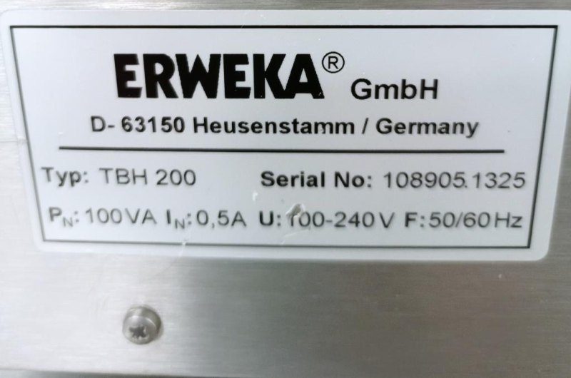 DUROMETRO PER COMPRESSE – ERWEKA – MOD. TBH 200