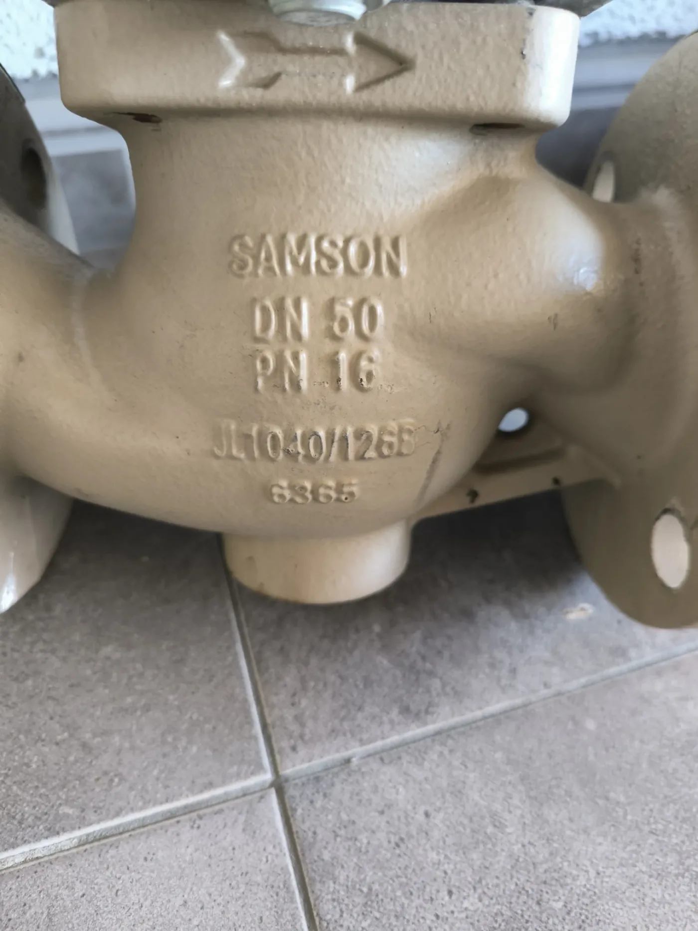 PRESSURE REDUCING CONTROL VALVE SAMSON 2412 DN50 PN16 WITH ACTUATOR TYPE 2413 - 2