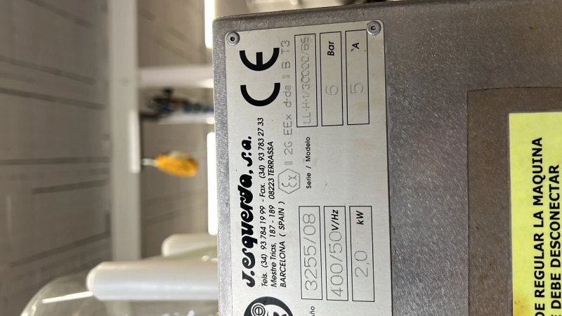 ATEX USED J.ESQUERDA LL-H-1-30000-BS DRUM FILLING MACHINE