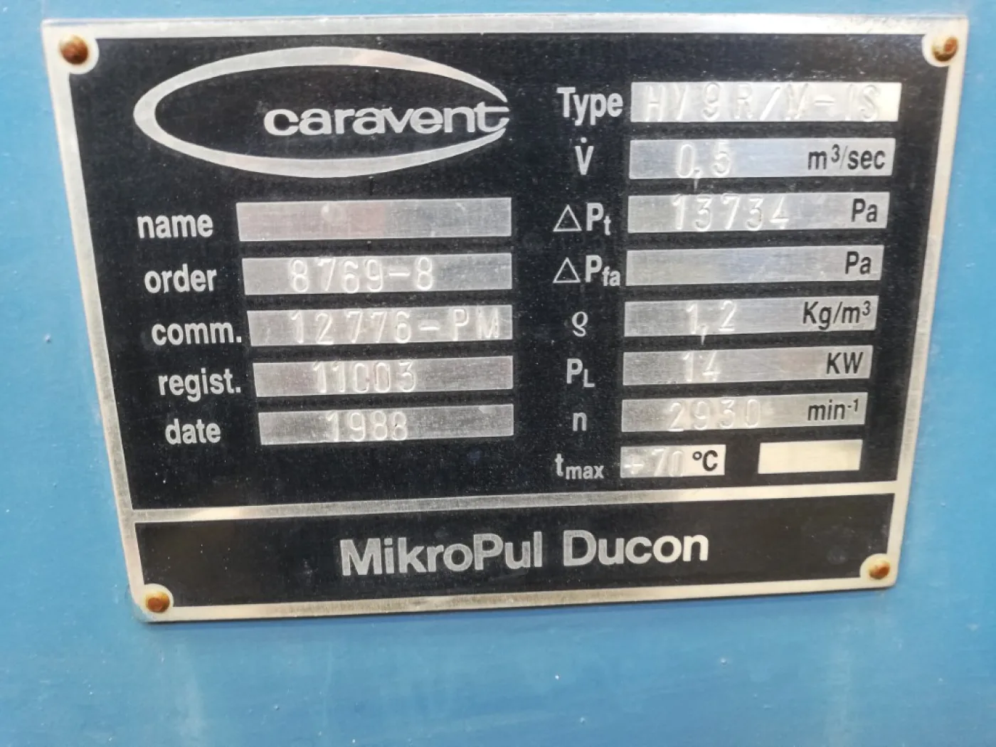 Hosokawa Mikropul ACM-15 PSR - Classifier mill - 6