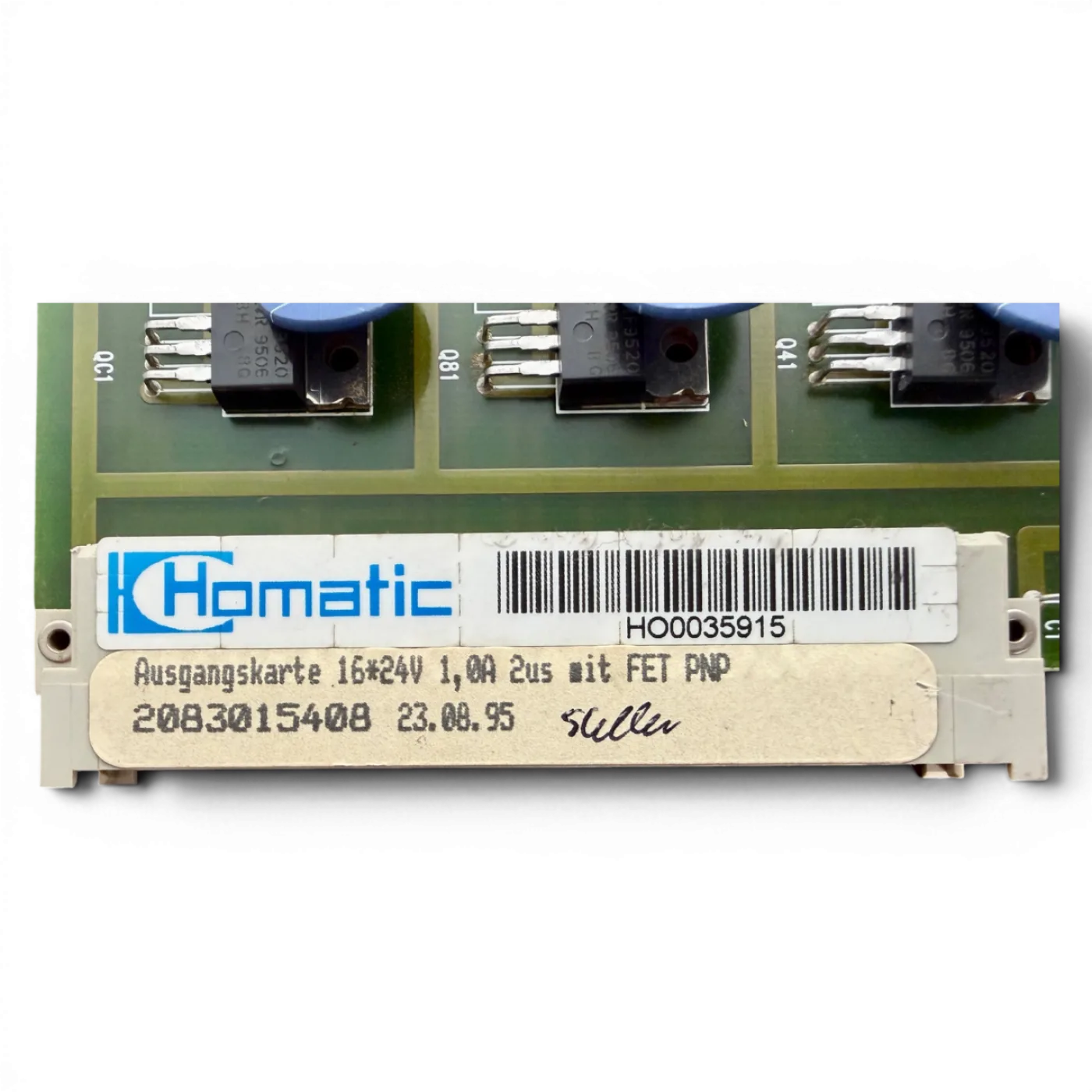 HOMAG Homatic Ausgangskarte 16x24V 1,0A 2us mit FET PNP Art.-Nr. 2083015408 H00035915 - 4