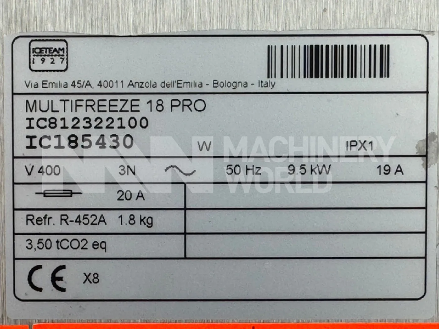 Cattabriga Multifreeze 18 Pro Ice Cream Batch Freezer (Year 2022) - 7