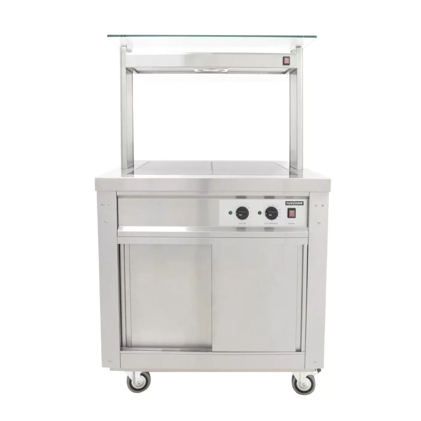 Parry Flexi-Serve Hot Cupboard with Hot Top and Quartz Gantry FS-HT2PACK - islandcatering - 1
