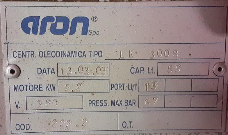 Grupo hidráulico ARON LK 3008