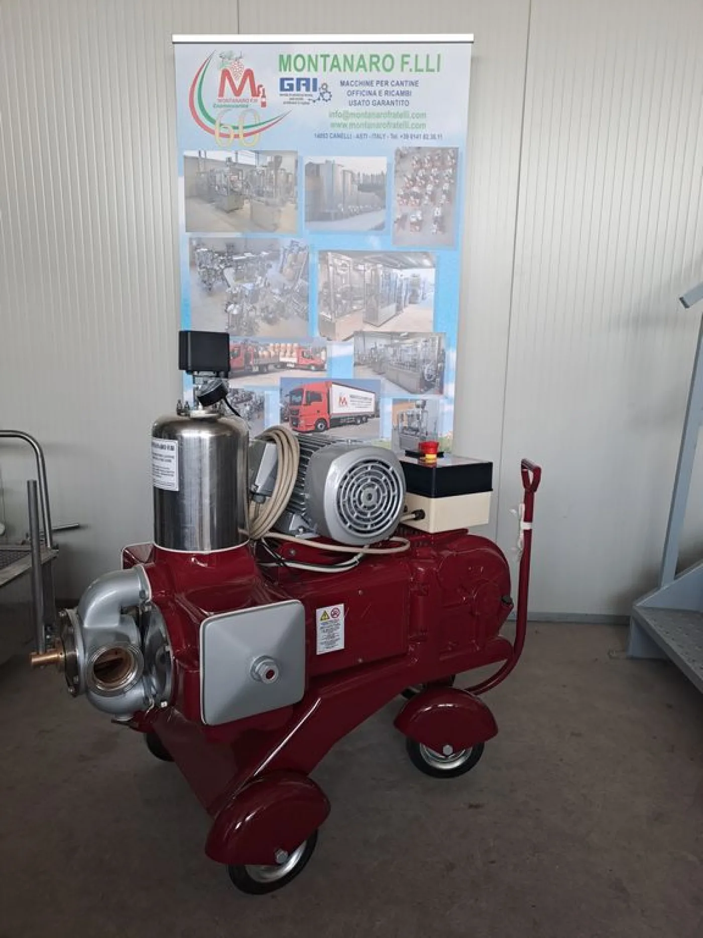 PISTON PUMP MANZINI MOD.400HL, TWIN-CYLINDER, BRONZE BODY PUMP, SECOND-HAND MACHINE - 8