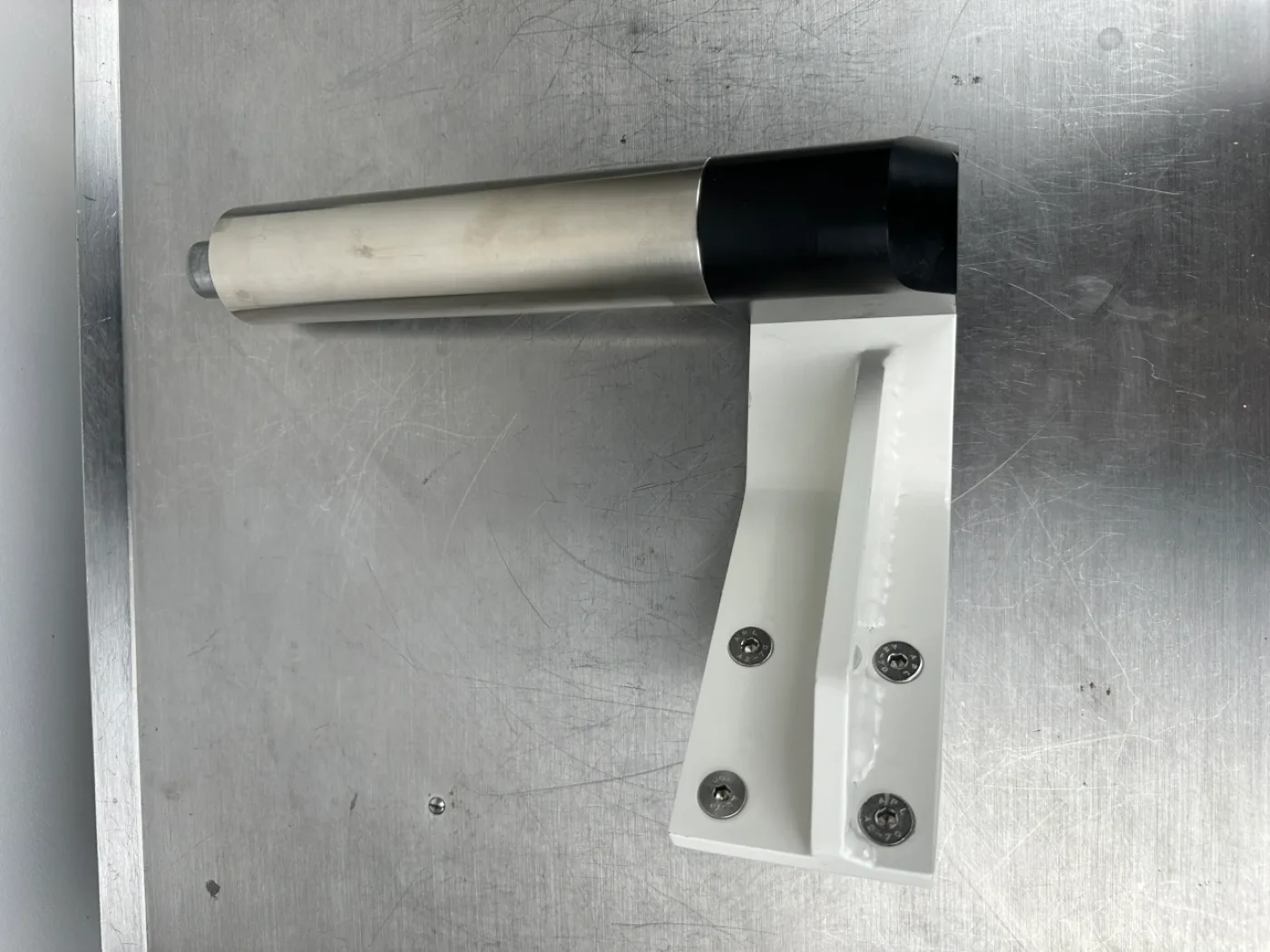 Kolposkophalterung / Geräteaufnahme für Gynäkologiestuhl Edelstahl 20cm - 5