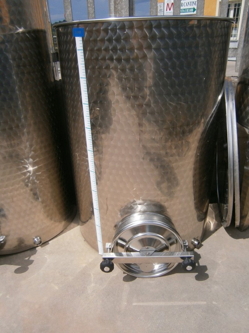 STAINLESS STEEL TANK CAPACITY LITERS 100-200-300 AND 500 WITH DOOR PNEUMATIC FLOATING LID FLAT BOTTOM NEW EQUIPMENT
