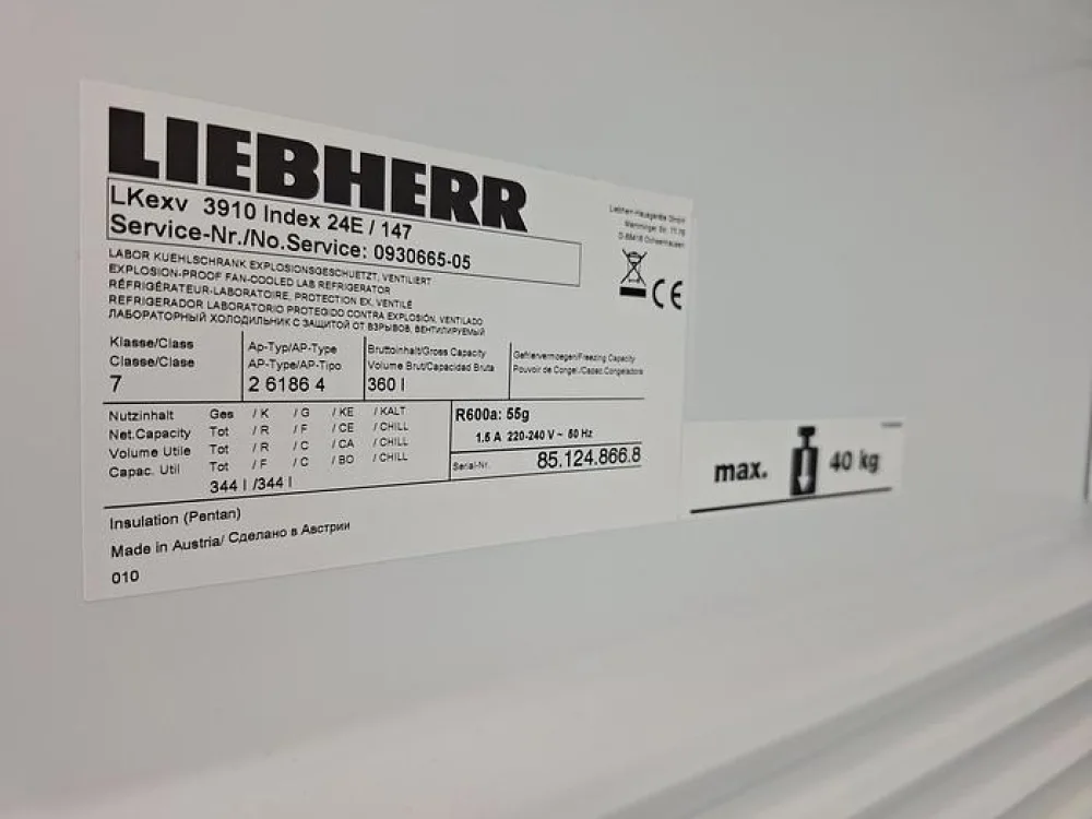Liebherr Hausgerate LKexv 3910 Spark Free Refrigerator
