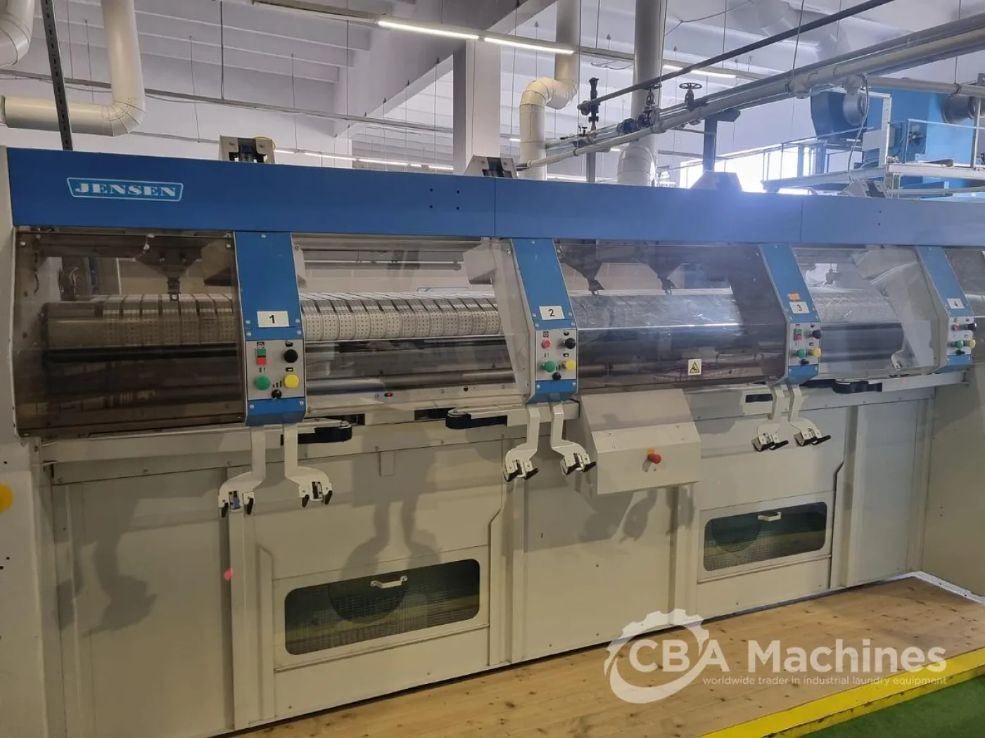 Complete Ironing Line Jensen/Lapauw 2 roll 1600 x 4000mm STEAM 2-4 lanes (839-840-841) - 4