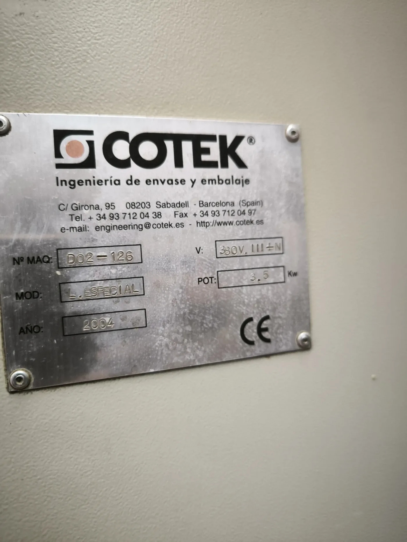 COTEK L. ESPECIAL D02-126 HAIR REMOVAL WAX PACKAGING MACHINE - 7